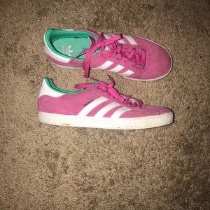 Pink adidas sneakers